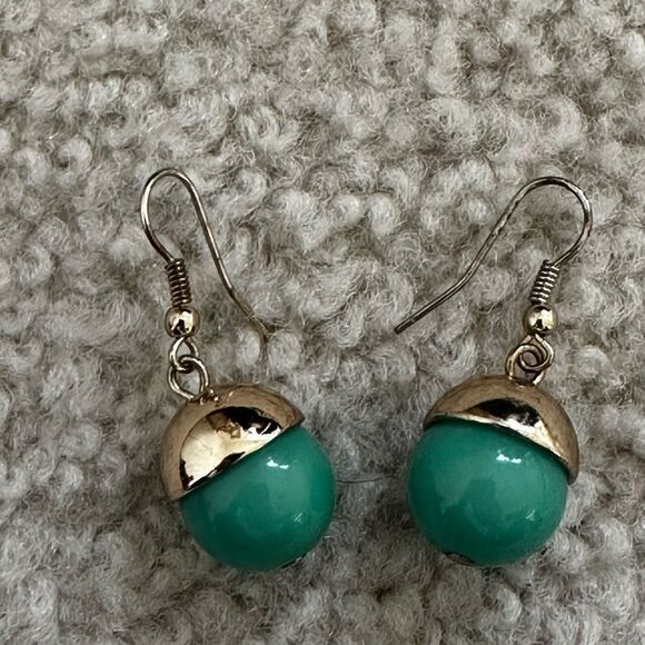 Charming Teal Earrings - Picture 1 of 4